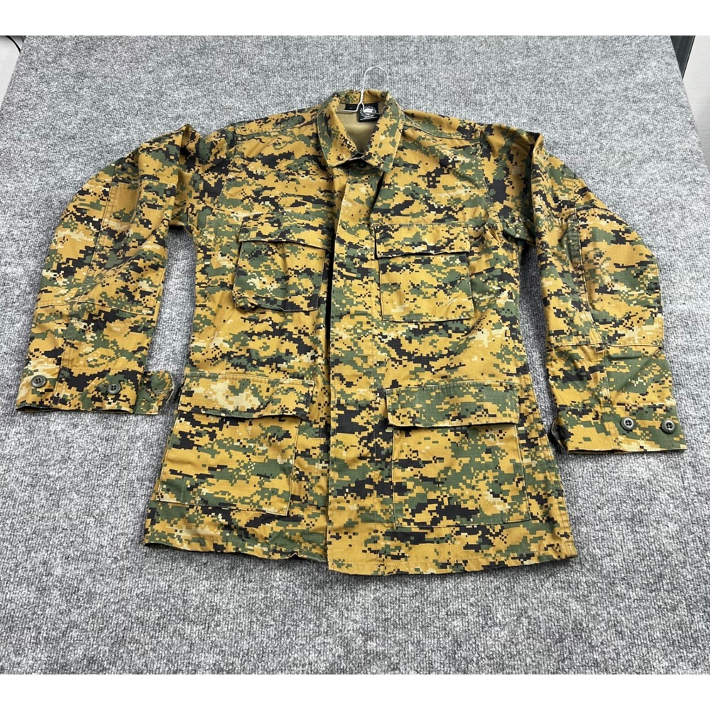 Genuine Gear Mens Digital Camo Tactical Field Jacket Desert MARPAT Small Long